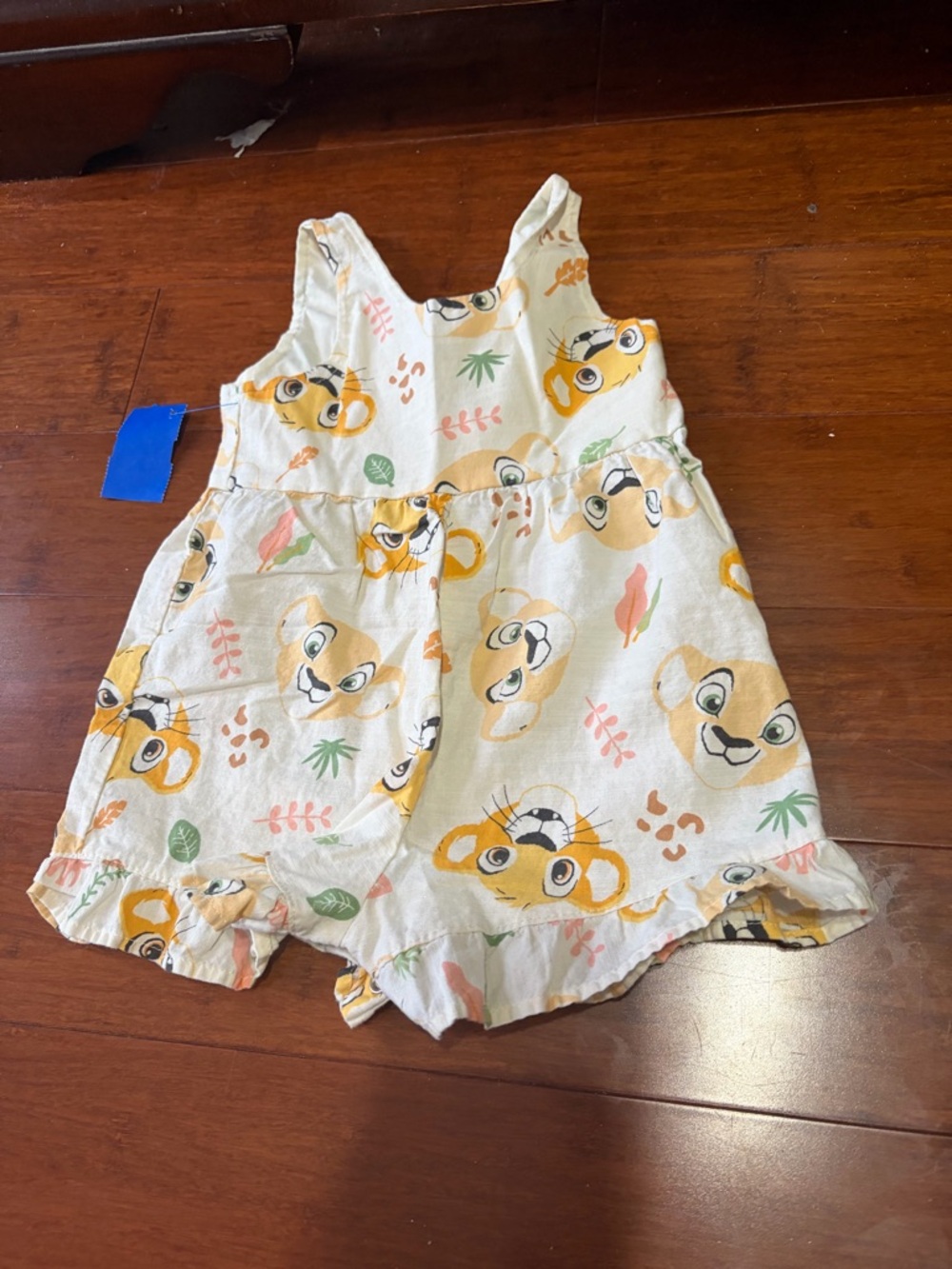 Disney Baby Lion King Romper 12 month Shorts Jumper Ruffle Simba Nala Beach Sun
